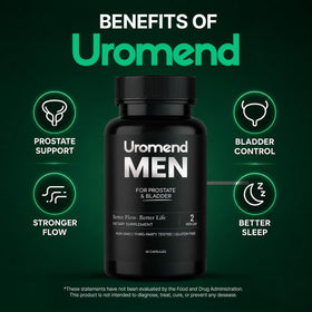 Uromend Complément Alimentaire Prostate 60 Capsules avec étiquette