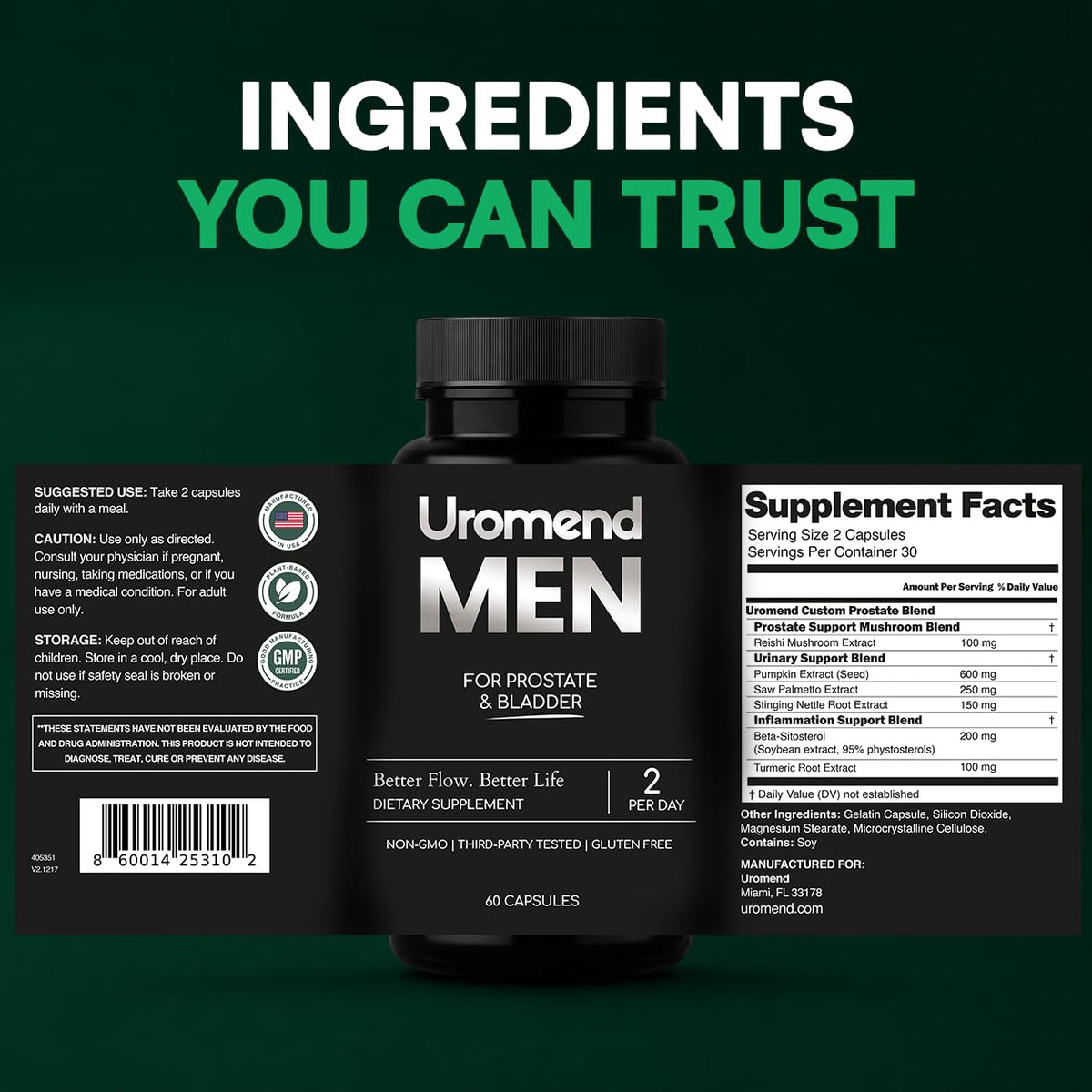 Uromend Complément Alimentaire Prostate 60 Capsules en mode de vie actif