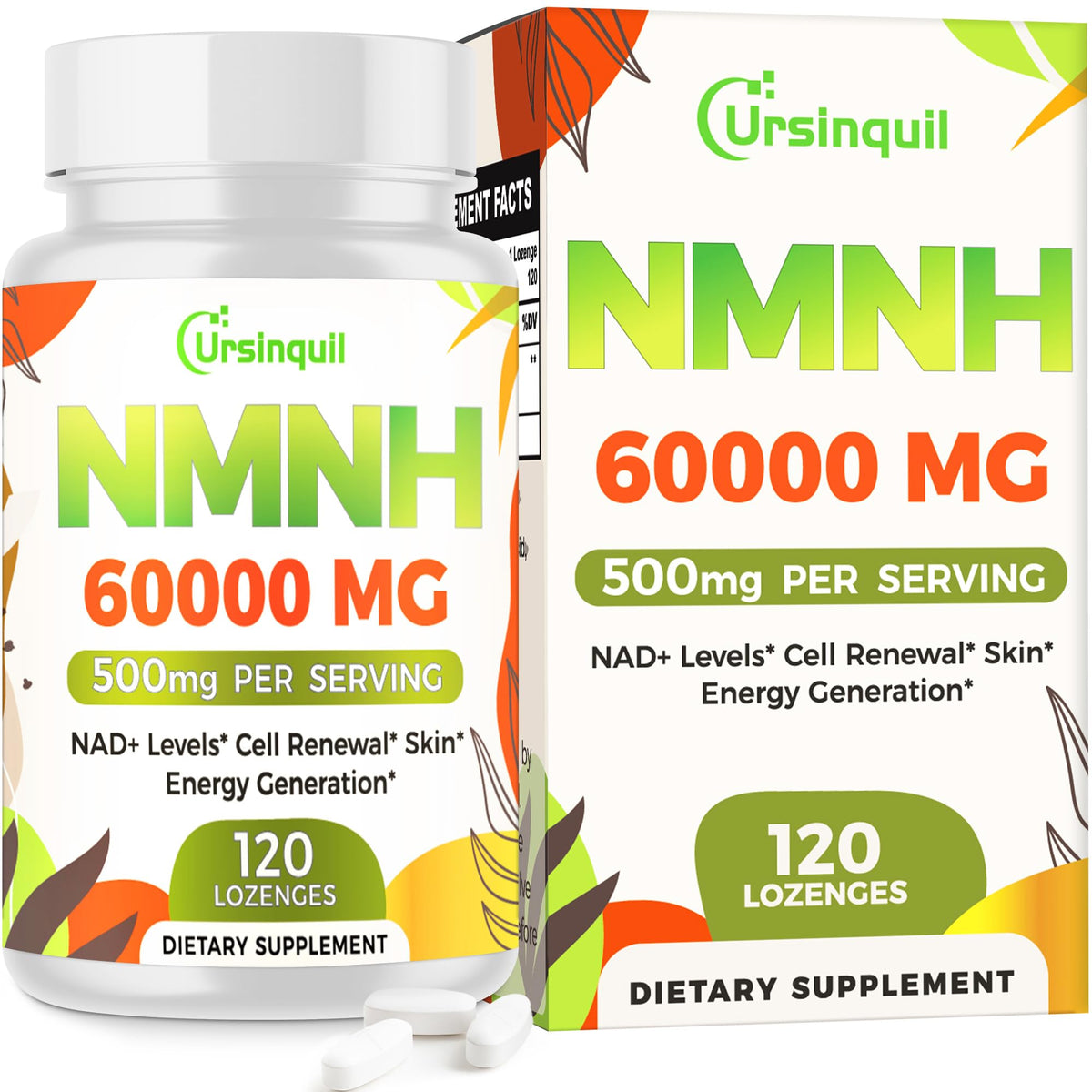 Ursinquil NMNH 500mg boîte de 120 comprimés
