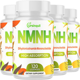 Ursinquil NMNH 500mg flacon vue de face avec 120 pastilles