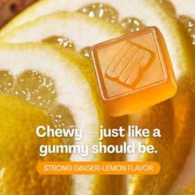 URVI Gummies de soutien au métabolisme, présentation des gummies sur une table