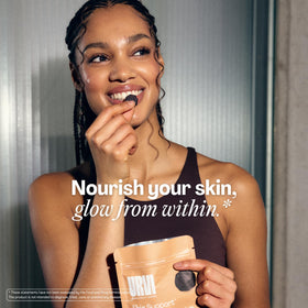URVI Gummies Peau 10-en-1 Acide Hyaluronique ingrédients sur l'étiquette