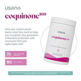 USANA CoQuinone 100 CoQ10 gélules côté