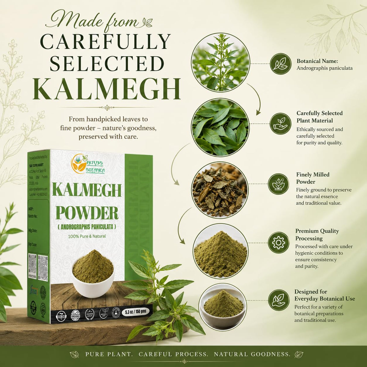 Utilisation de Kalmegh en tisane, tasse avec infusion