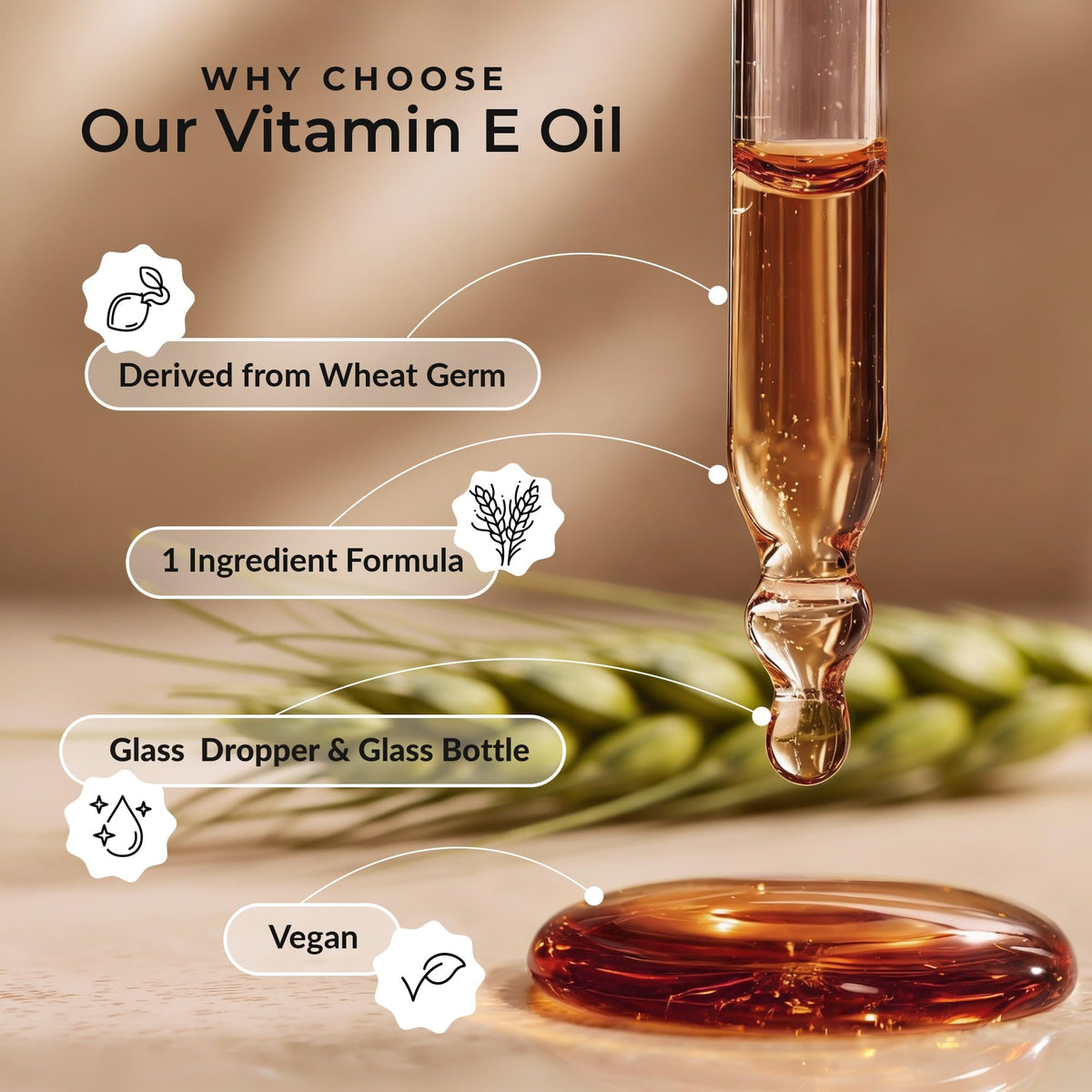 Utilisation de l'huile de vitamine E Everyday Beauty sur la peau