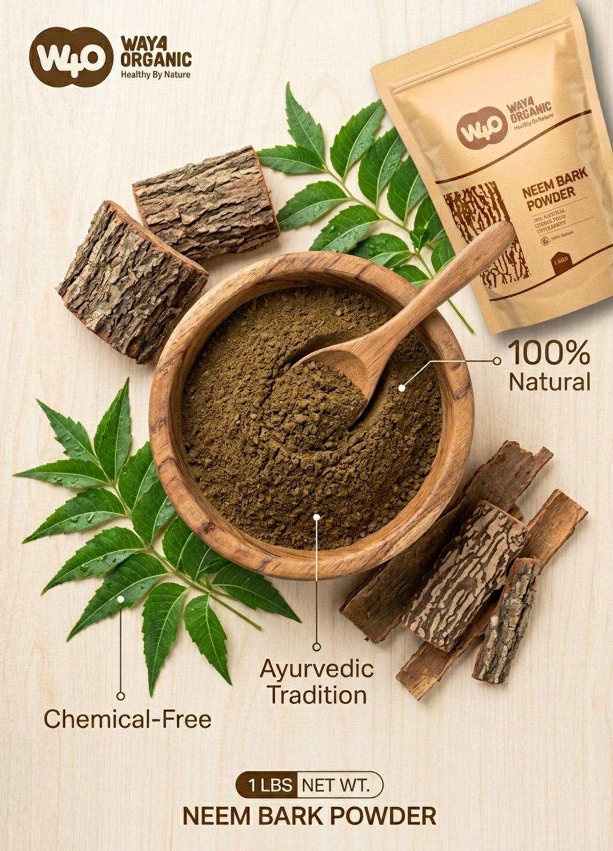 Utilisation de la poudre d'écorce de neem dans une infusion