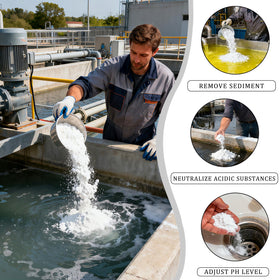 Utilisation de la poudre d'hydroxyde de calcium dans un chantier