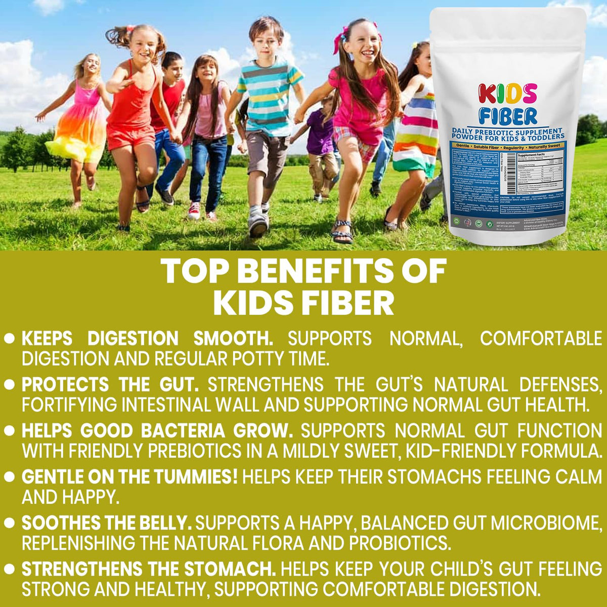 Utilisation de la poudre dans un smoothie pour enfants