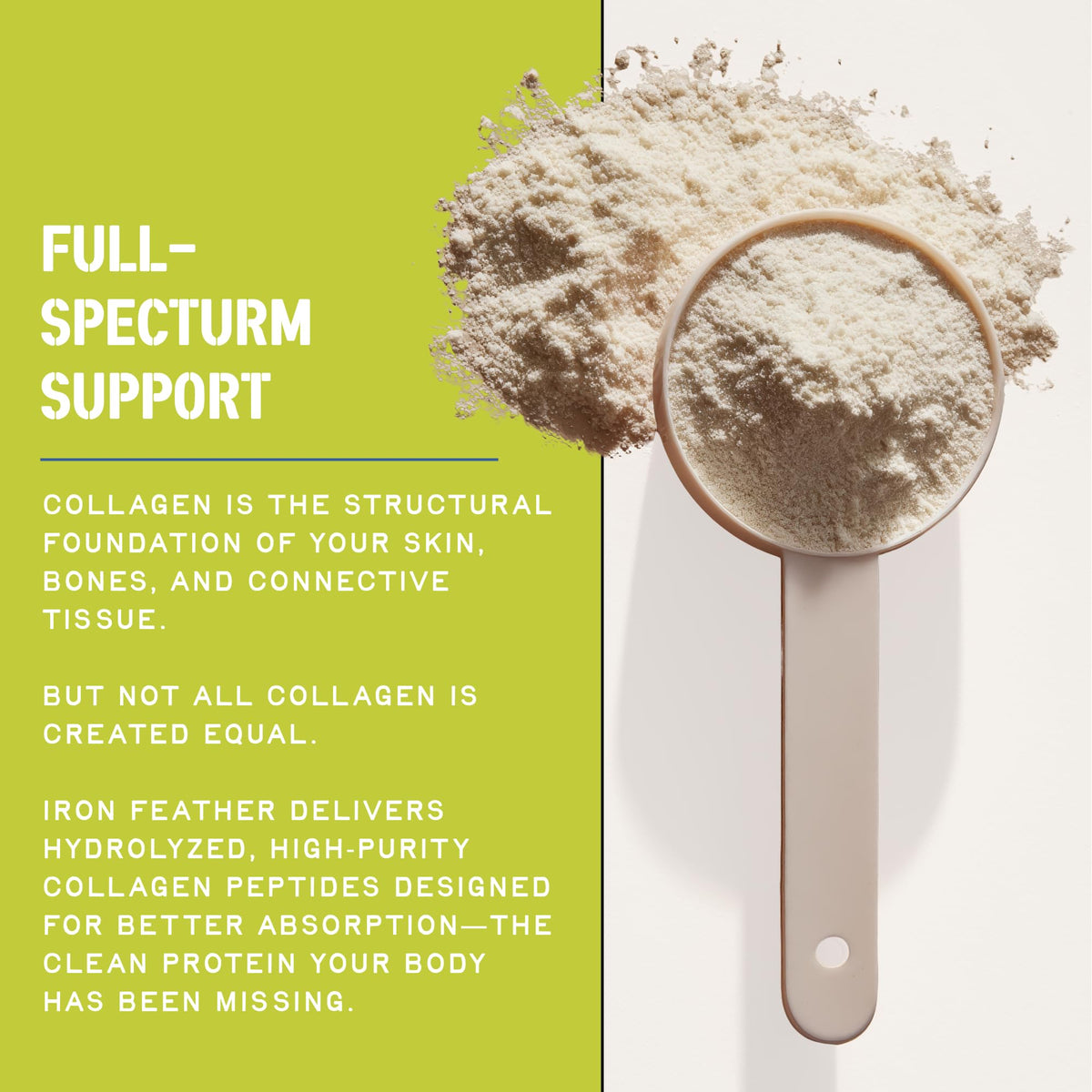 Utilisation de la poudre de collagène CleanForm dans un smoothie