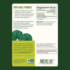 Utilisation de la poudre de Gotu Kola dans un smoothie