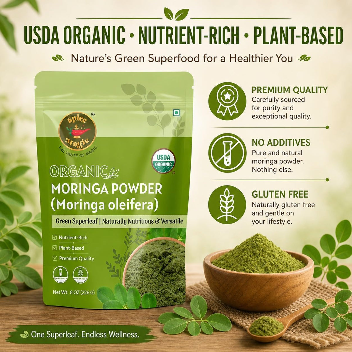 Utilisation de la Poudre de Moringa Bio SPICE MAGIC dans un thé