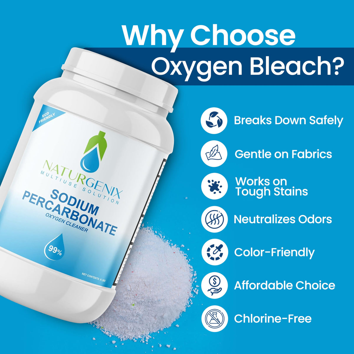 Utilisation de la poudre de percarbonate de sodium dans une lessive