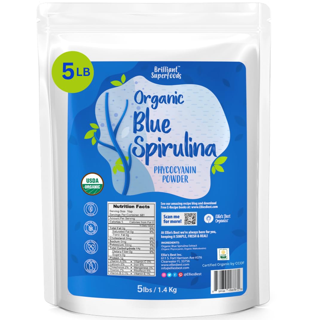 Utilisation de la poudre de spiruline bleue dans un lait de noix