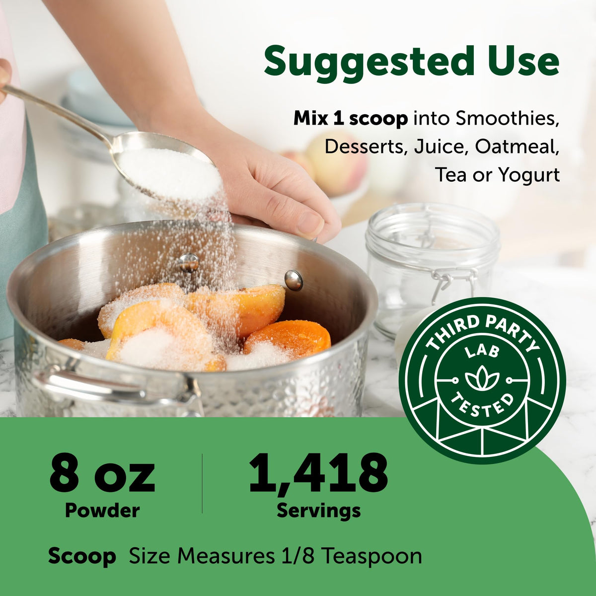 Utilisation de la Poudre de Stevia dans un smoothie