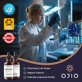 Utilisation de la solution d'iode Lugol d'Ojio dans une boisson