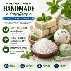 Utilisation des cristaux de menthol pour la fabrication de savons