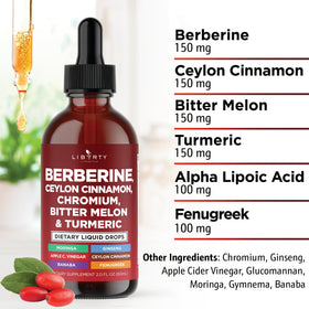 Utilisation des gouttes de Berbérine avec Cannelle de Ceylan