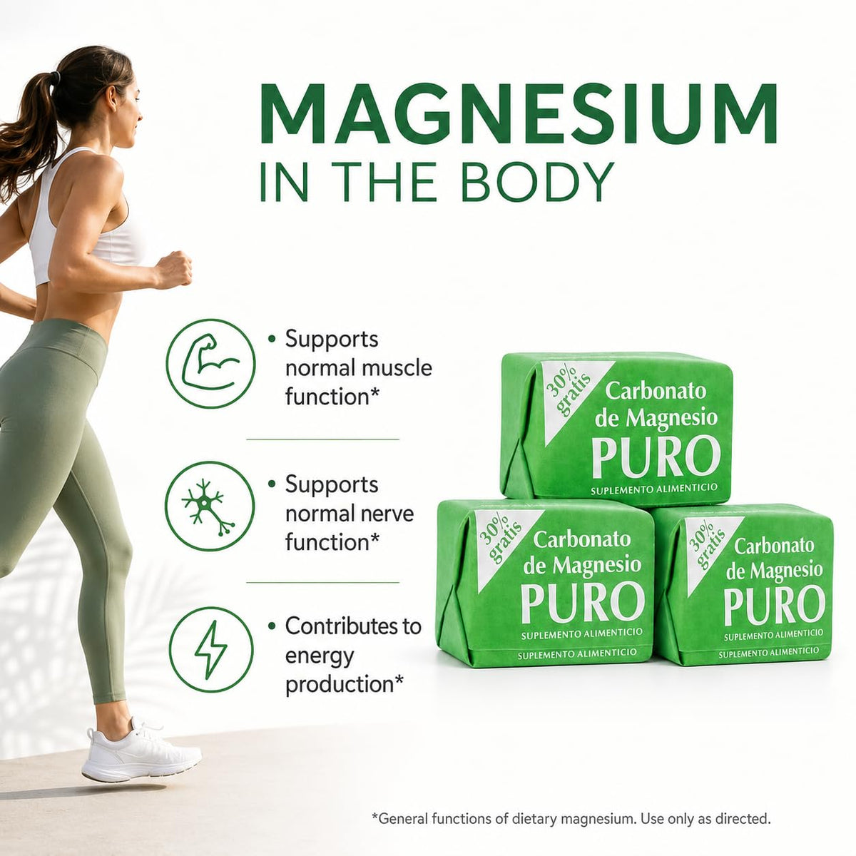 Utilisation du bloc de magnésium carbonate en gymnastique
