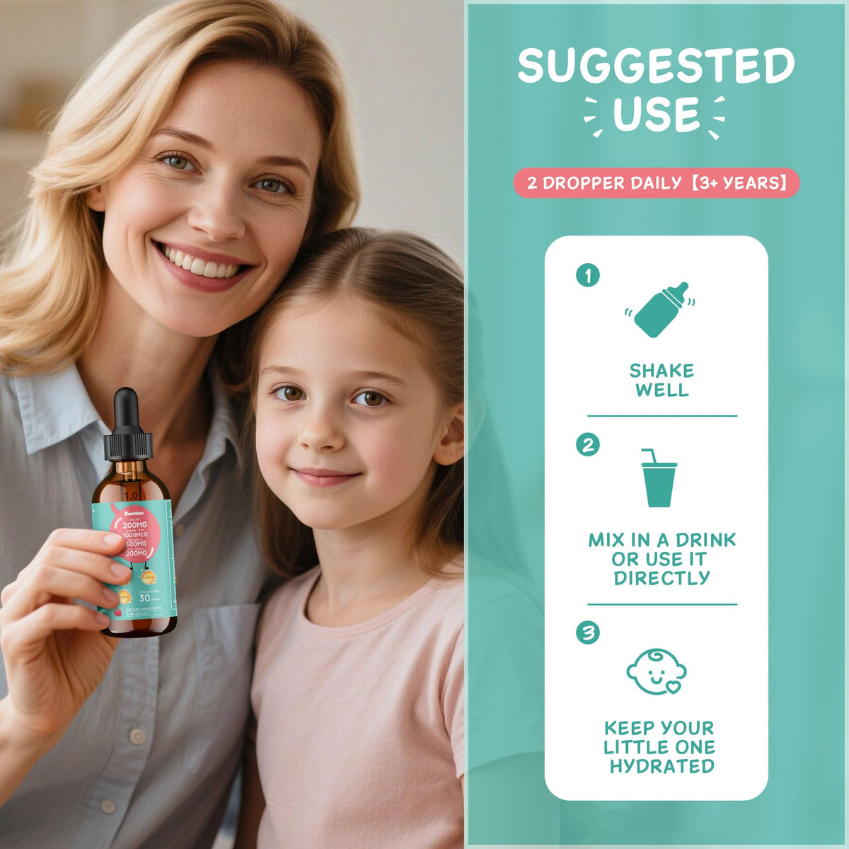 Utilisation du Complément Alimentaire Sunthos avec un verre d'eau