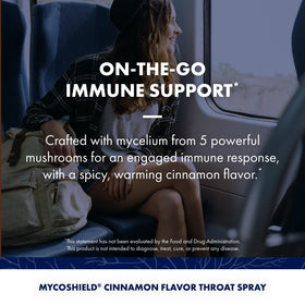 Utilisation du spray de gorge MycoShield Cannelle