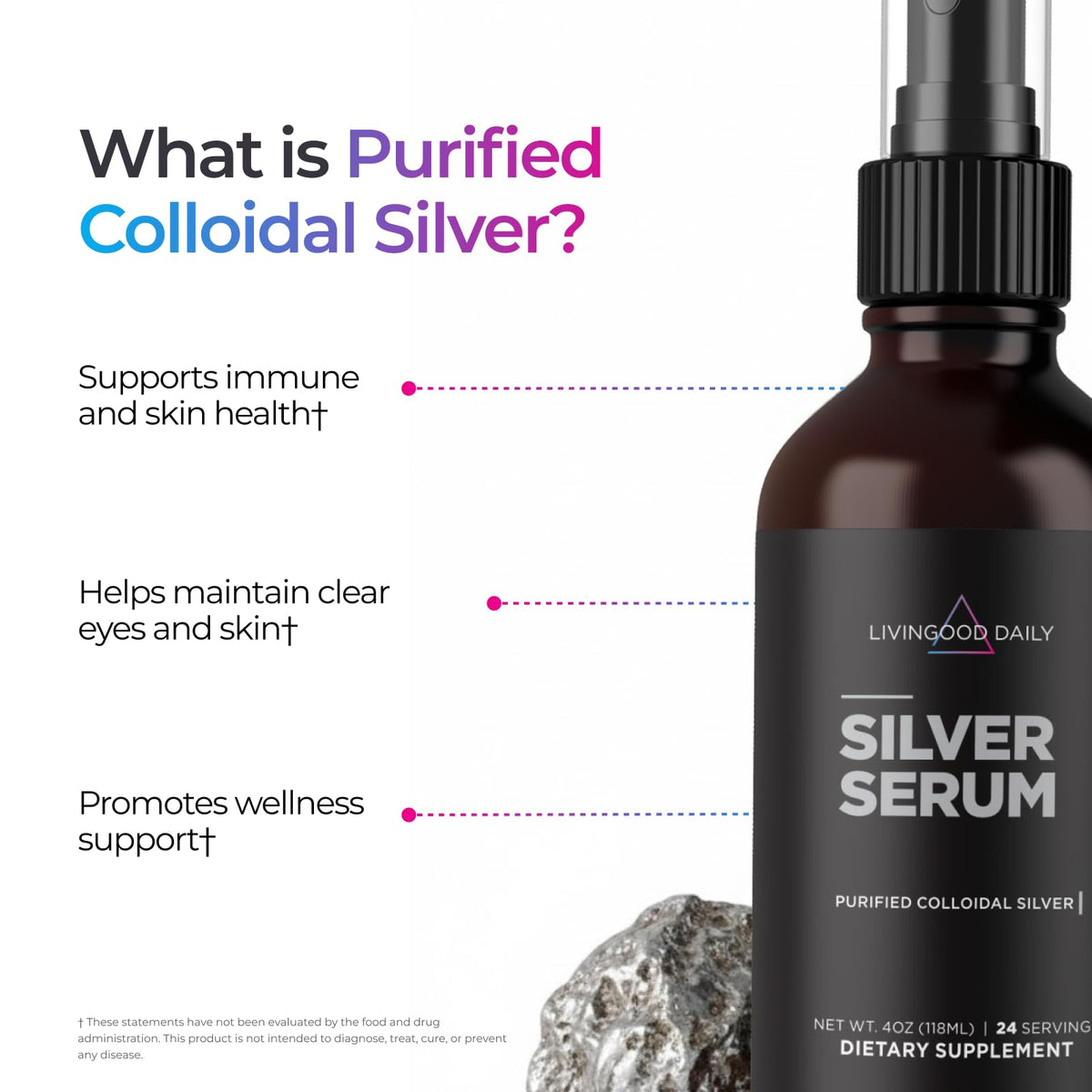 Utilisation du spray de silver colloïdal Livingood Daily dans un cadre de bien-être