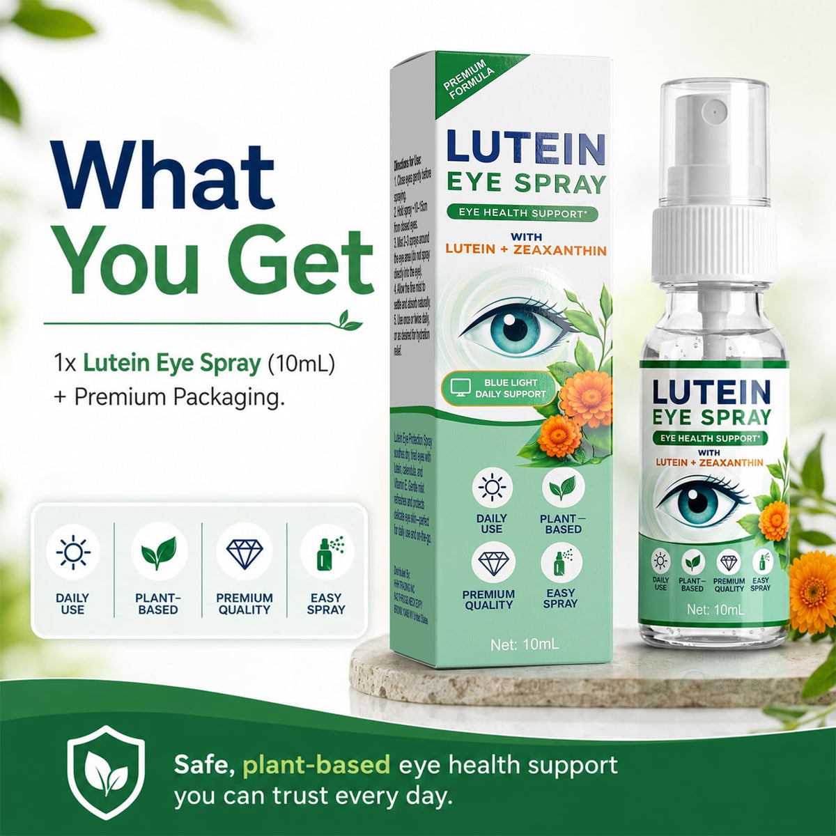 Utilisation du spray oculaire LYFTI par une personne