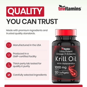 Utilisation quotidienne de tnvitamins Huile de Krill