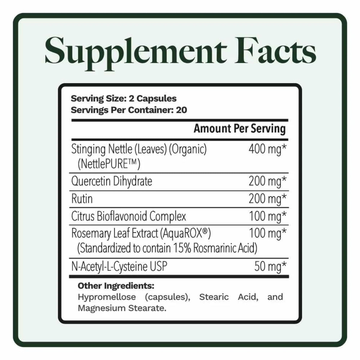 Utzy Naturals Allurtica capsules à côté d'herbes naturelles