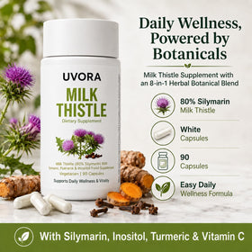 UVORA Milk Thistle 90 capsules vue de côté