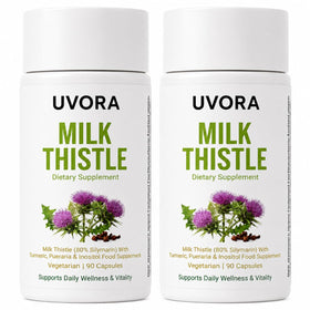 UVORA Milk Thistle 90 capsules vue de face