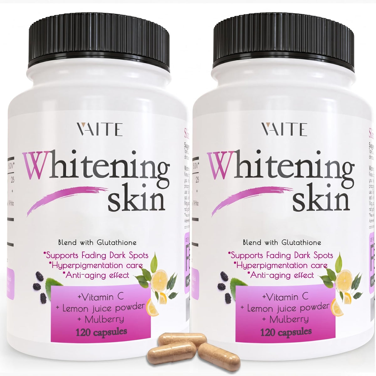 VAITE Compléments Alimentaires 120 Capsules Vegan vue de face