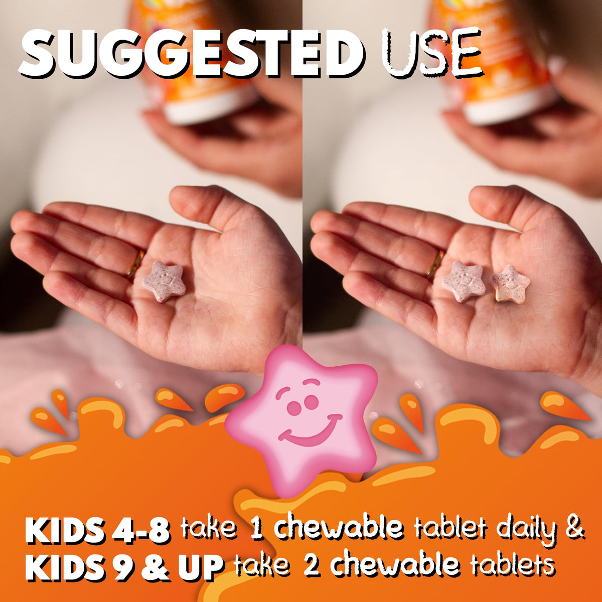 VAL Complément Alimentaire Magnésium Enfants, affichage des vitamines ajoutées