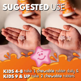 VAL Complément Alimentaire Magnésium Enfants, affichage des vitamines ajoutées