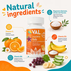 VAL Complément Alimentaire Magnésium pour Enfants, vue de dessus de la boîte