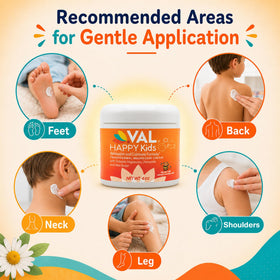 VAL Crème de Magnésium pour Enfants 118 ml avec chamomille et beurre de karité