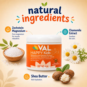 VAL Crème de Magnésium pour Enfants 118 ml texture crémeuse