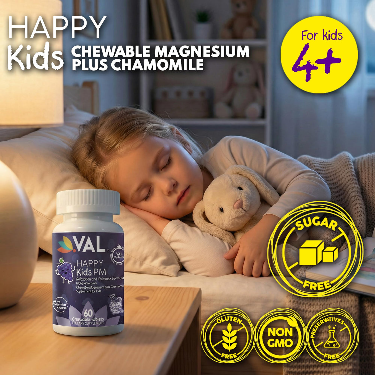 VAL Gummies Magnésium Enfants 60 Ct - ingrédients