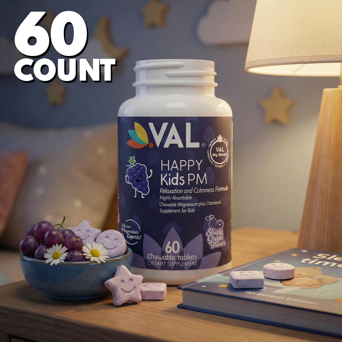 VAL Gummies Magnésium Enfants 60 Ct - présentation des gummies