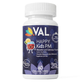 VAL Happy Kids PM 60 tablettes devant un fond coloré