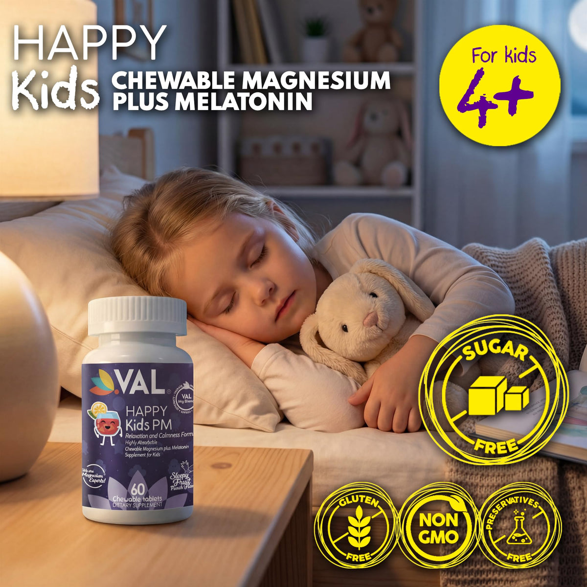VAL Happy Kids PM avec fruits en arrière-plan