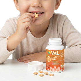 VAL Kids Magnésium 100mg comprimés à mâcher en forme d'étoile et de triangle