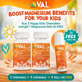 VAL Kids Magnésium 100mg comprimés à mâcher vue de dessus