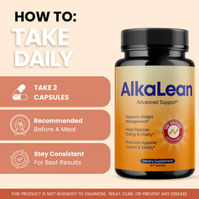Valdivia AlkaLean Capsules arrière de la boîte