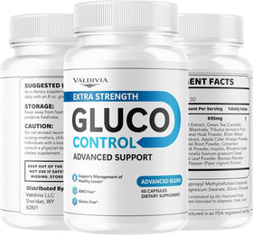 Valdivia Gluco Control 60 capsules avec un carnet et un stylo