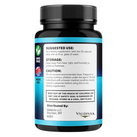 Valdivia Hero Up Capsules avec des ingrédients naturels autour