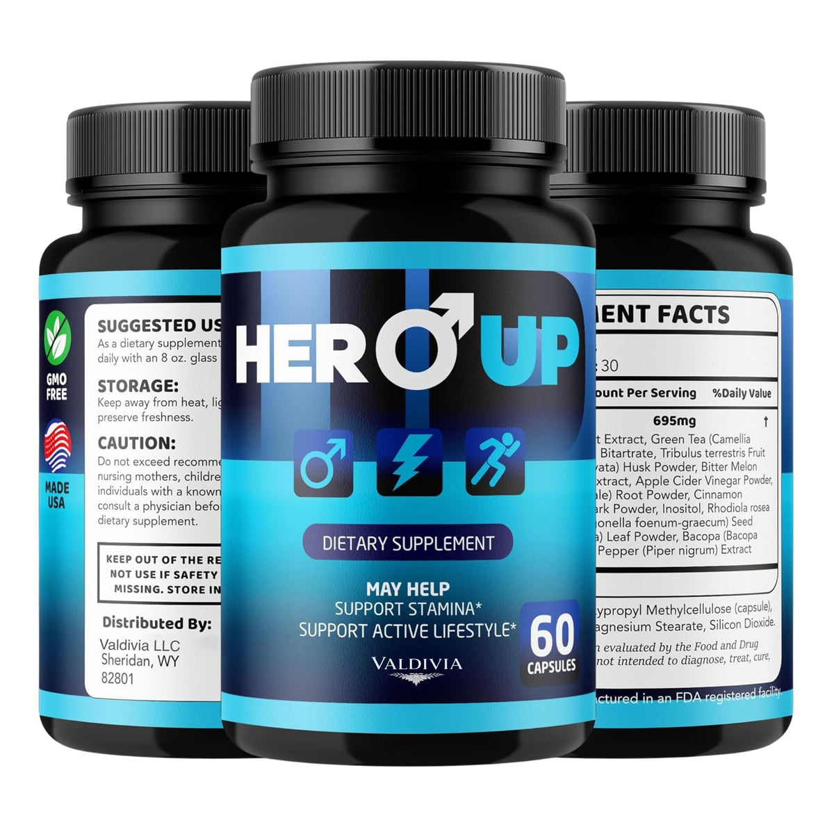 Valdivia Hero Up Capsules en contexte de vie active