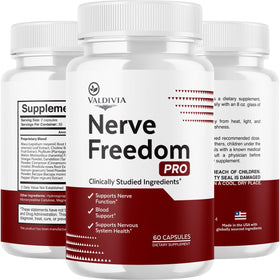 Valdivia Nerve Freedom Pro Capsules, présentation sur une table