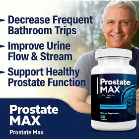 Valdivia ProstateMax capsules avec une tasse d'eau