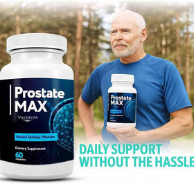 Valdivia ProstateMax capsules sur une surface blanche