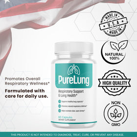 Valdivia PureLung Capsules vue de dessus avec informations nutritionnelles